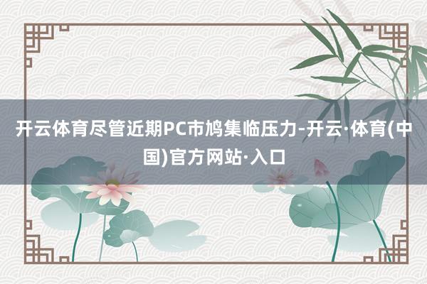 开云体育尽管近期PC市鸠集临压力-开云·体育(中国)官方网站·入口